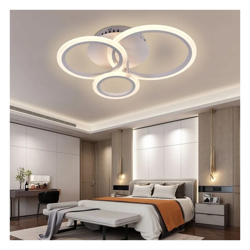 LED-himmennyskattokruunu LED/40W/230V 3000-6500K valkoinen + kauko-ohjaus