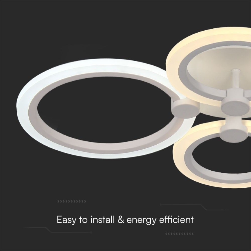 LED-himmennyskattokruunu LED/45W/230V 3000-6500K + kauko-ohjaus