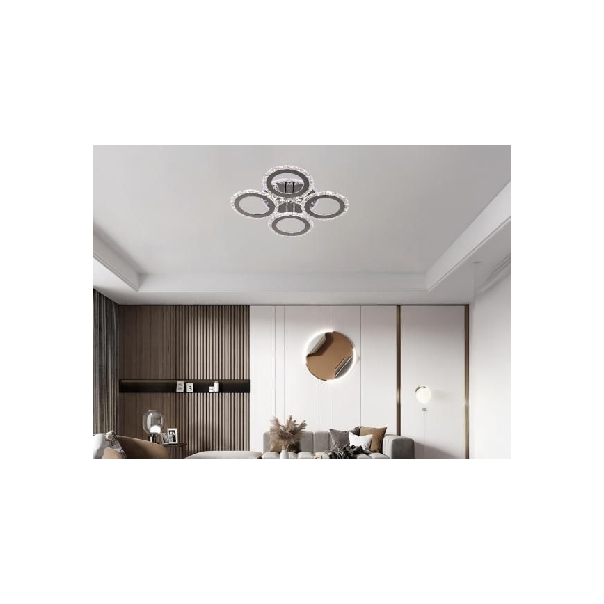 LED-himmennyskattokruunu LED/55W/230V 3000-6500K + kauko-ohjaus