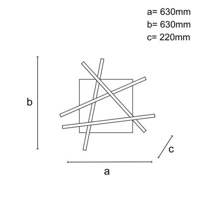 LED-himmennyskattokruunu LED/60W/230V 3000-6500K + kauko-ohjaus