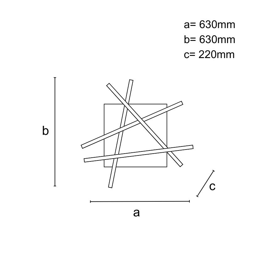 LED-himmennyskattokruunu LED/60W/230V 3000-6500K + kauko-ohjaus