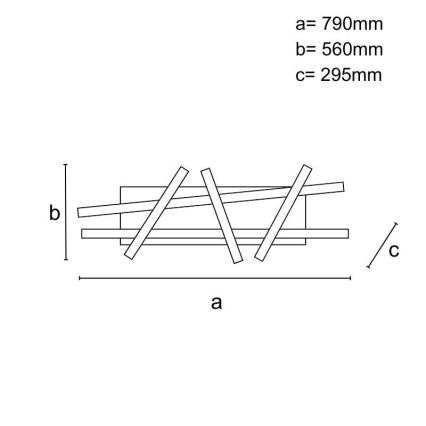 LED-himmennyskattokruunu LED/60W/230V 3000-6500K + kauko-ohjaus