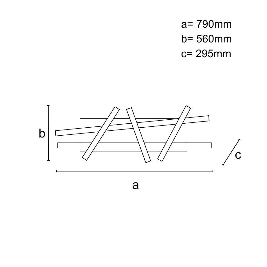 LED-himmennyskattokruunu LED/60W/230V 3000-6500K + kauko-ohjaus