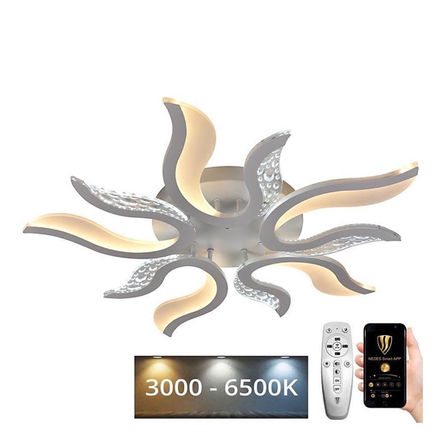 LED-himmennyskattokruunu LED/65W/230V 3000-6500K valkoinen + kauko-ohjaus