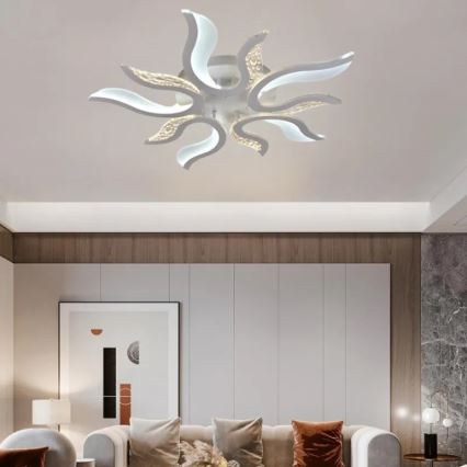 LED-himmennyskattokruunu LED/65W/230V 3000-6500K valkoinen + kauko-ohjaus