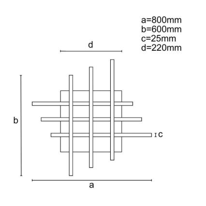 LED-himmennyskattokruunu LED/70W/230V 3000-6500K + kauko-ohjaus