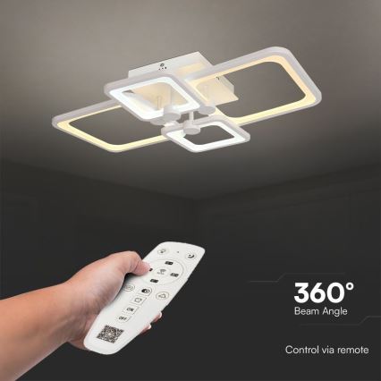 LED-himmennyskattokruunu LED/70W/230V 3000-6500K + kauko-ohjaus