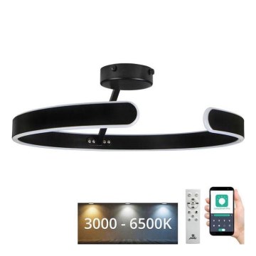 LED-himmennyskattokruunu LED/72W/230V 3000-6500K musta + kauko-ohjaus