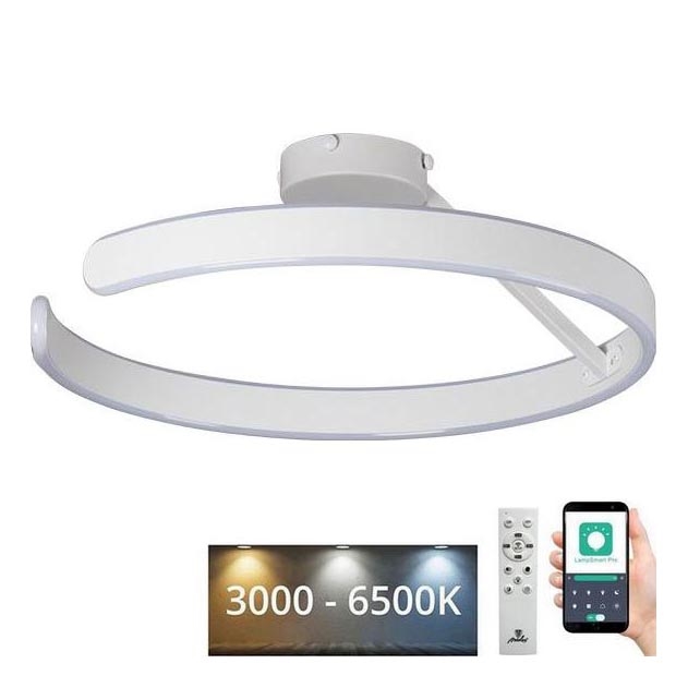 LED-himmennyskattokruunu LED/72W/230V 3000-6500K valkoinen + kauko-ohjaus