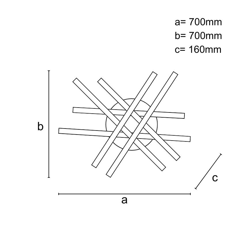 LED-himmennyskattokruunu LED/90W/230V 3000-6500K + kauko-ohjaus
