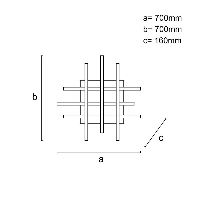 LED-himmennyskattokruunu LED/90W/230V 3000-6500K + kauko-ohjaus