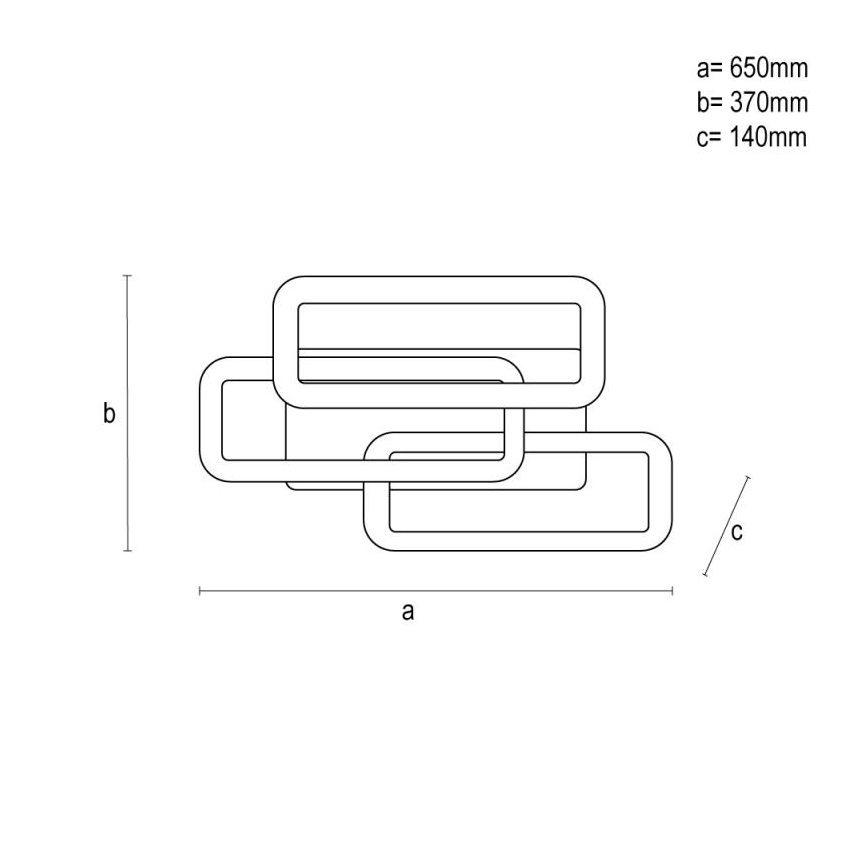 LED-himmennyskattokruunu LED/90W/230V 3000-6500K + kauko-ohjaus