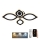LED-himmennyskattokruunu LED/95W/230V 3000-6500K + kauko-ohjaus