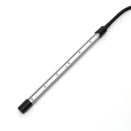 LED-himmennyslamppu pidikkeellä kasvien valaisemiseen LED/3W/230V musta
