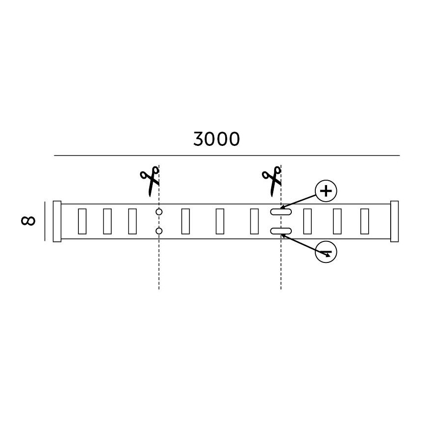 LED-himmennysnauha LED/25W/230V 3m 4000K
