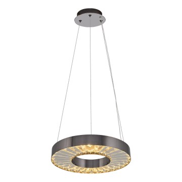 LED Huonekalu JESI LED/35W/230V 3000K halkaisija 40 cm hopea