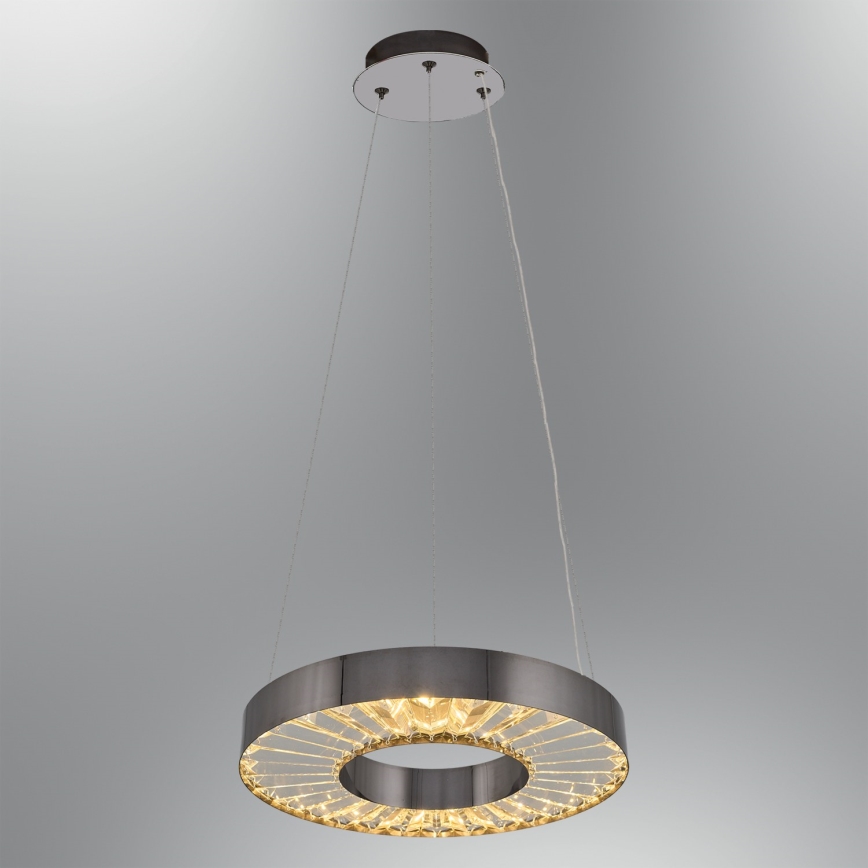 LED Huonekalu JESI LED/35W/230V 3000K halkaisija 40 cm hopea