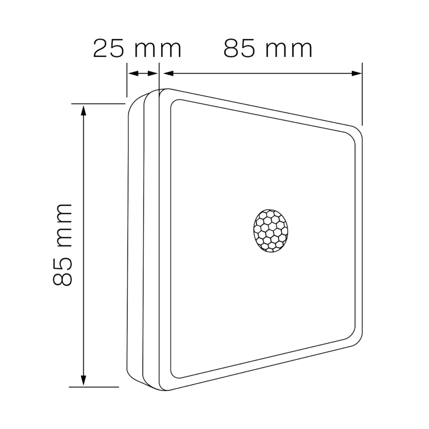 LED Huonekalujen anturivalaistus LED/1,5W/4,5V 3xAA mattakromi
