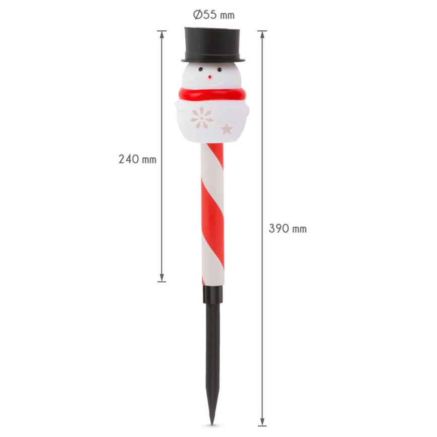 LED joulu aurinkolamppu LED/1,2V IP44 lumiukko