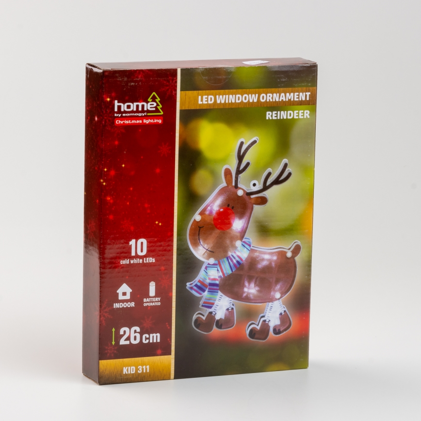 LED-jouluikkunakoriste 10xLED/3xAAA