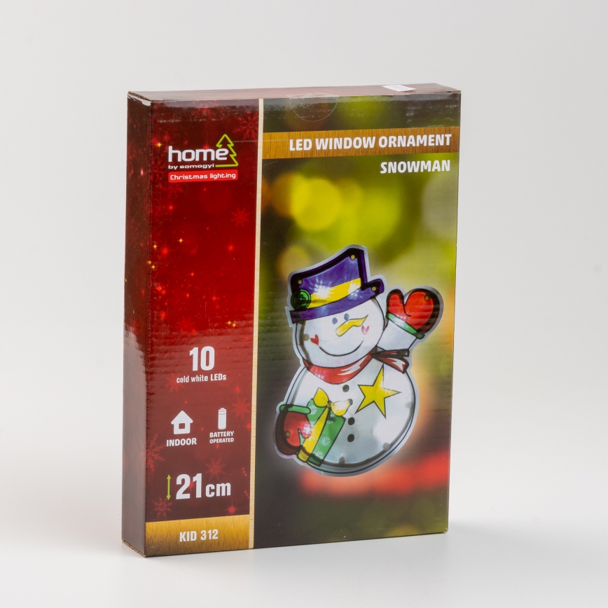 LED-jouluikkunakoriste 10xLED/3xAAA