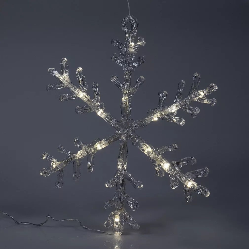 LED Jouluinen ikkunakoriste 16xLED/3xAA lämmin valkoinen