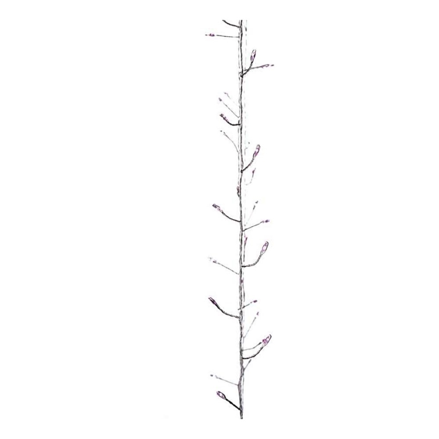 LED jouluketju sisäkäyttöön NANO 100xLED 2,9m pinkki