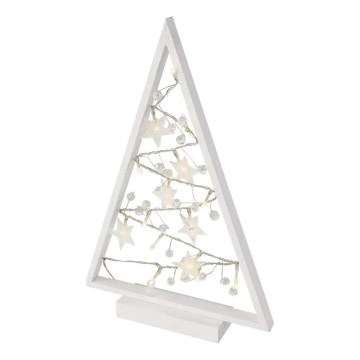 LED Joulukoriste 15xLED/2xAA kuusi