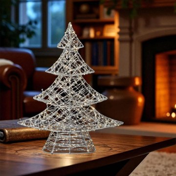 LED-joulukoriste, 160 LED, 230 V, 45 cm kuusi, lämmin valkoinen