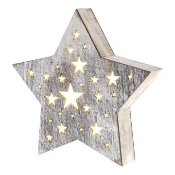 LED-joulukoriste 1xLED/2xAAA lämmin valkoinen