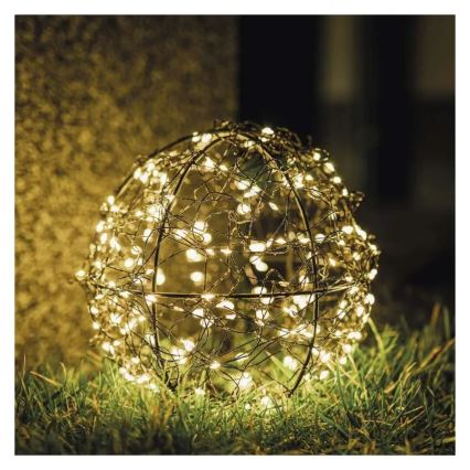 LED-joulukoriste 200xLED/230V, halkaisija 20 cm