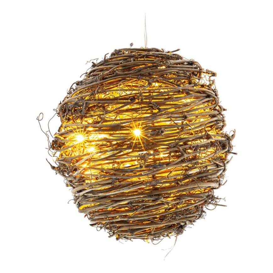 LED-joulukoriste 20xLED/3xAA lämmin valkoinen