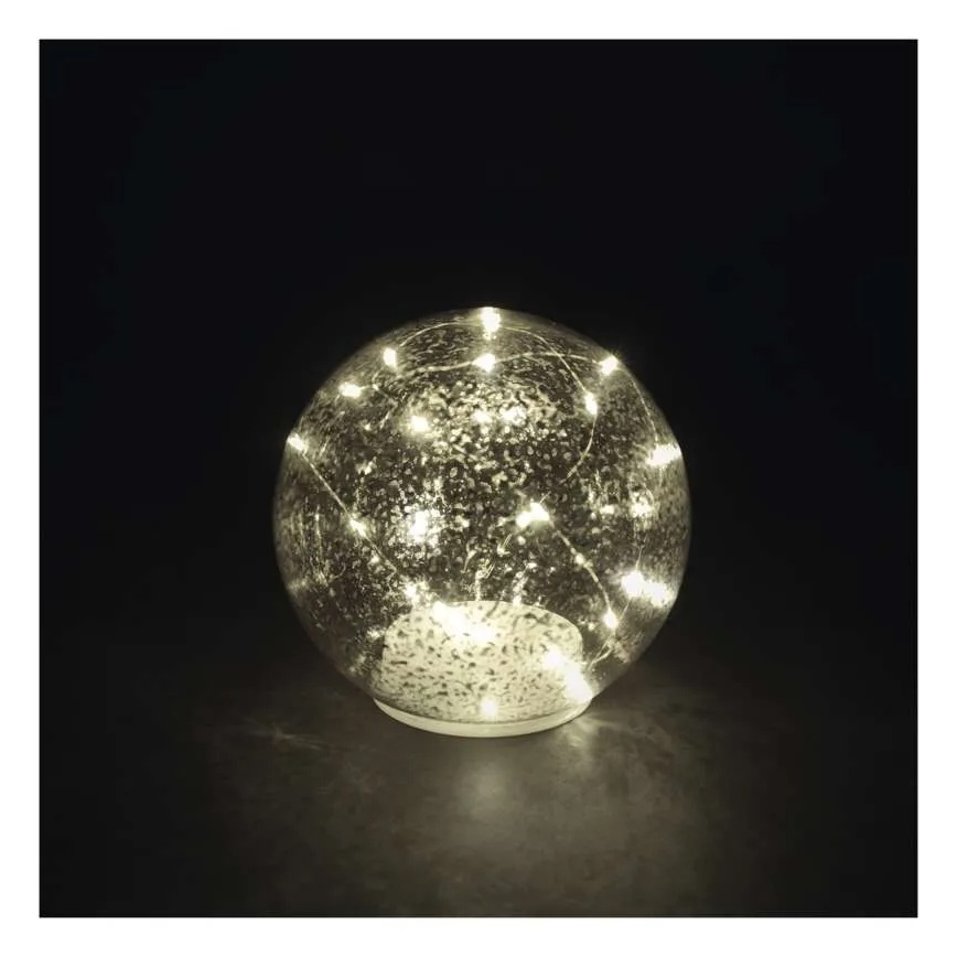 LED-joulukoriste 20xLED/3xAA, pallo, Ø 15 cm