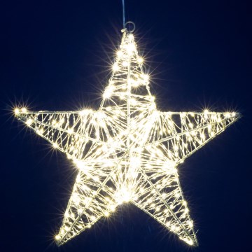 LED-joulukoriste 320xLED/230V 45 cm tähti lämmin valkoinen
