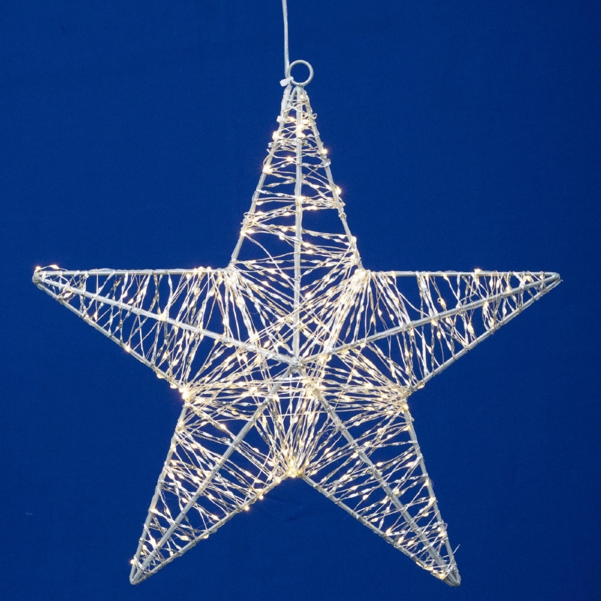 LED-joulukoriste 320xLED/230V 45 cm tähti lämmin valkoinen