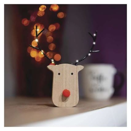 LED joulukoriste 8xLED/2xAAA poro