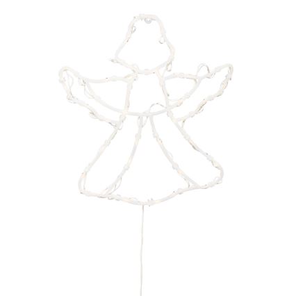 LED joulukoriste ikkunaan 35xLED/3xAA IP44 enkeli lämmin valkoinen