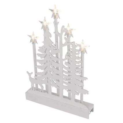 LED Joulukoriste LED/2xAA lämmin valkoinen