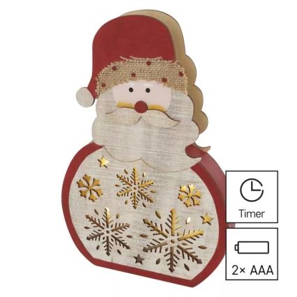 LED-joulukoriste LED/2xAAA Santa