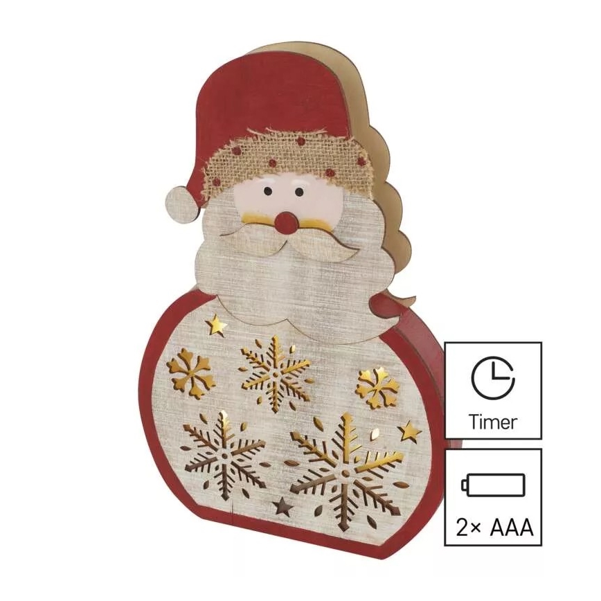 LED-joulukoriste LED/2xAAA Santa