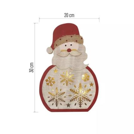 LED-joulukoriste LED/2xAAA Santa