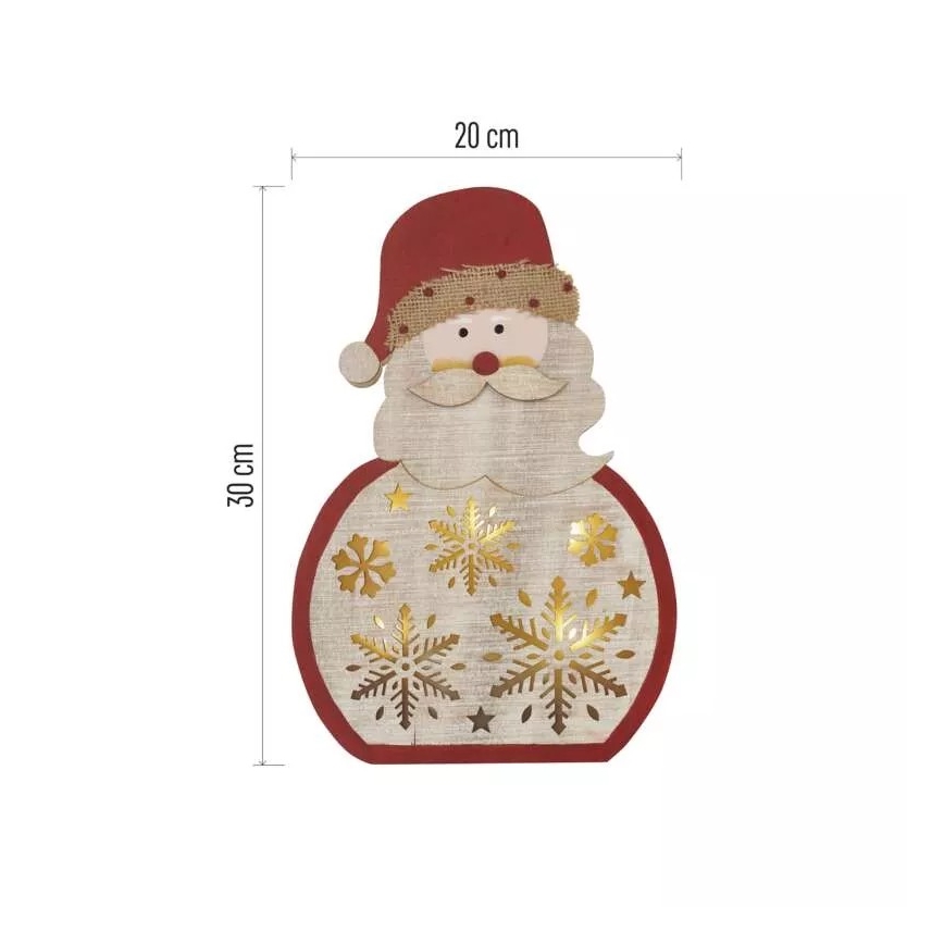 LED-joulukoriste LED/2xAAA Santa
