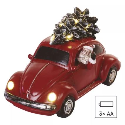 LED-joulukoriste LED/3xAA auto