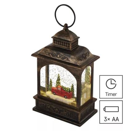 LED-joulukoriste LED/3xAA lyhty