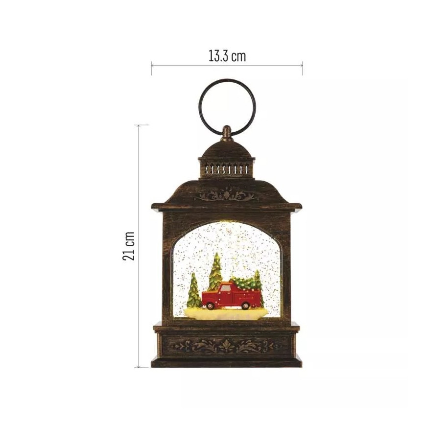 LED-joulukoriste LED/3xAA lyhty