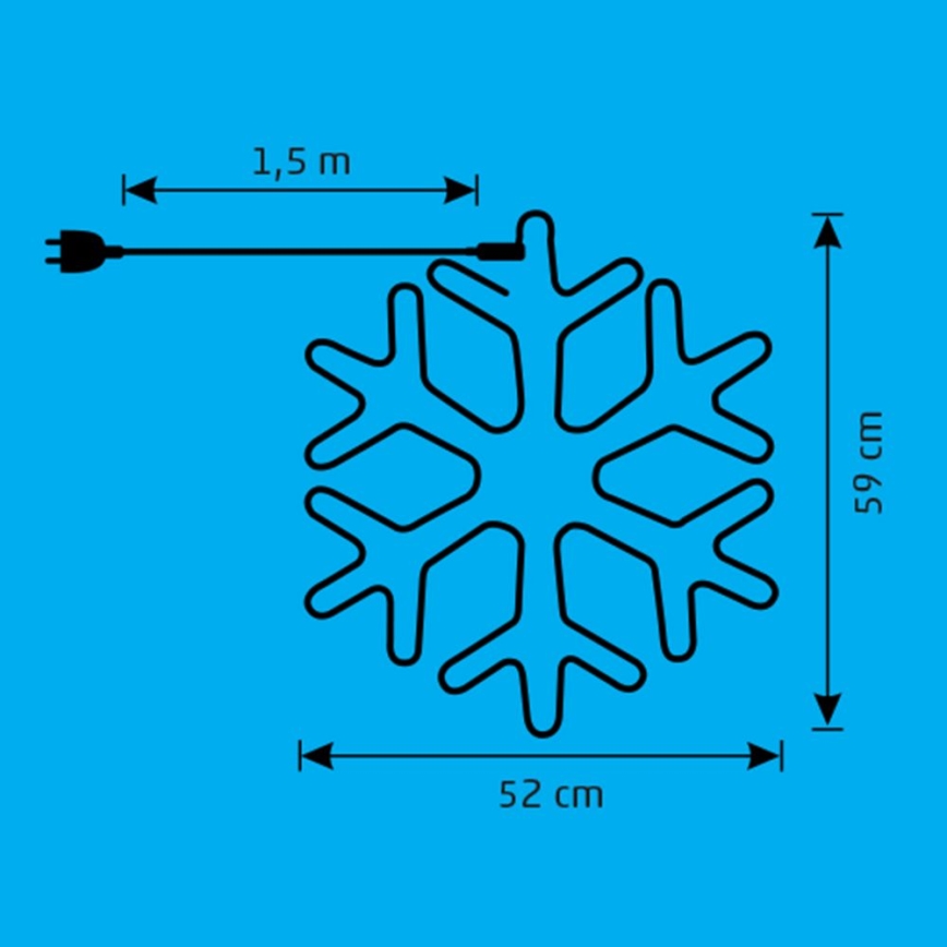 LED Joulukoriste ulkokäyttöön LED/26W/230V IP44