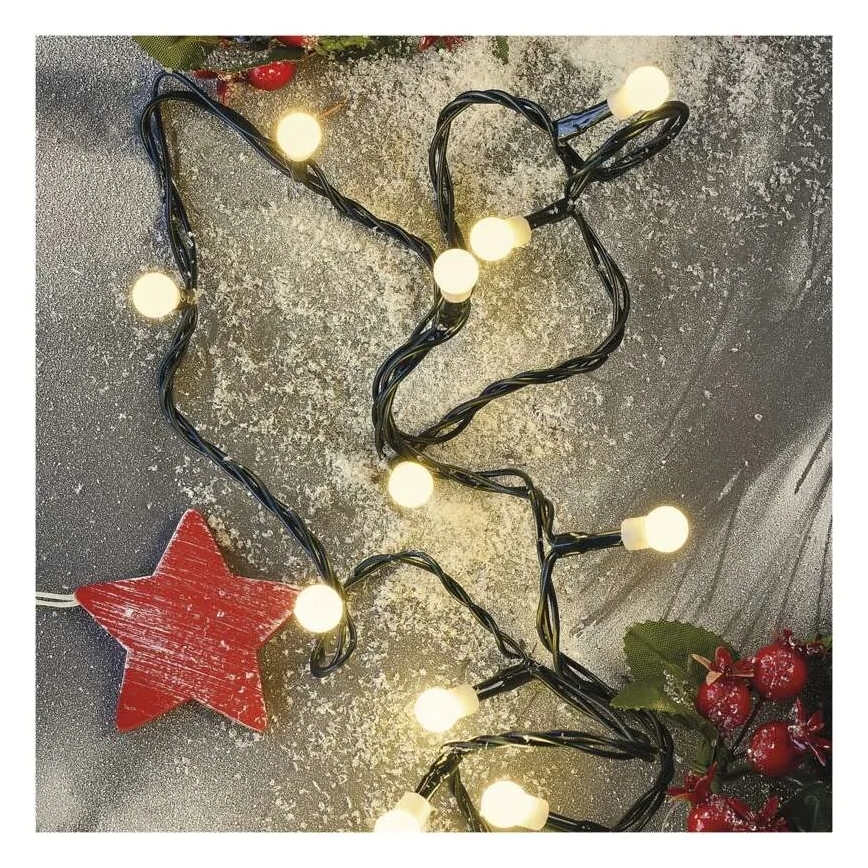 LED-jouluköynnös 480 LED/8 toimintoa 53 m IP44 lämmin valkoinen