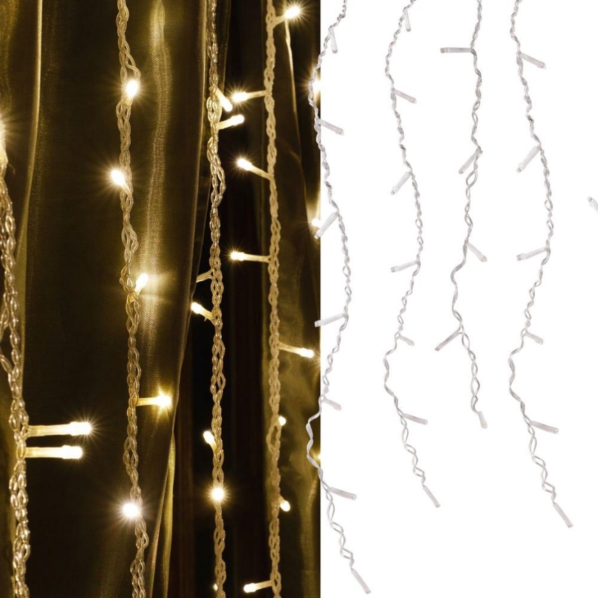 LED Jouluköynnös ESTELLA 47xLED/8 toimintoa 3,5 m lämmin valkoinen