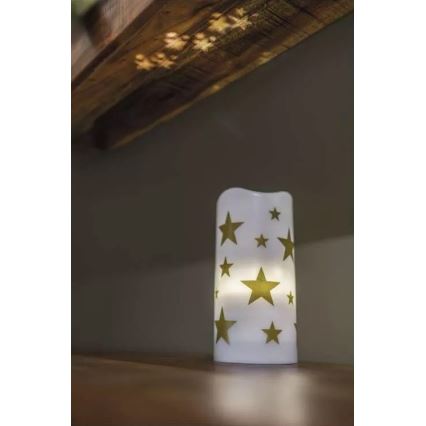 LED joulukynttilä LED/3xAAA tähti lämpimän valkoinen