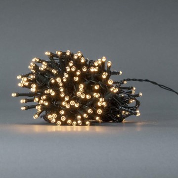 LED Jouluvaloketju ulkokäyttöön 192xLED/7 functions/3xAA 14,9m IP44 lämmin valkoinen
